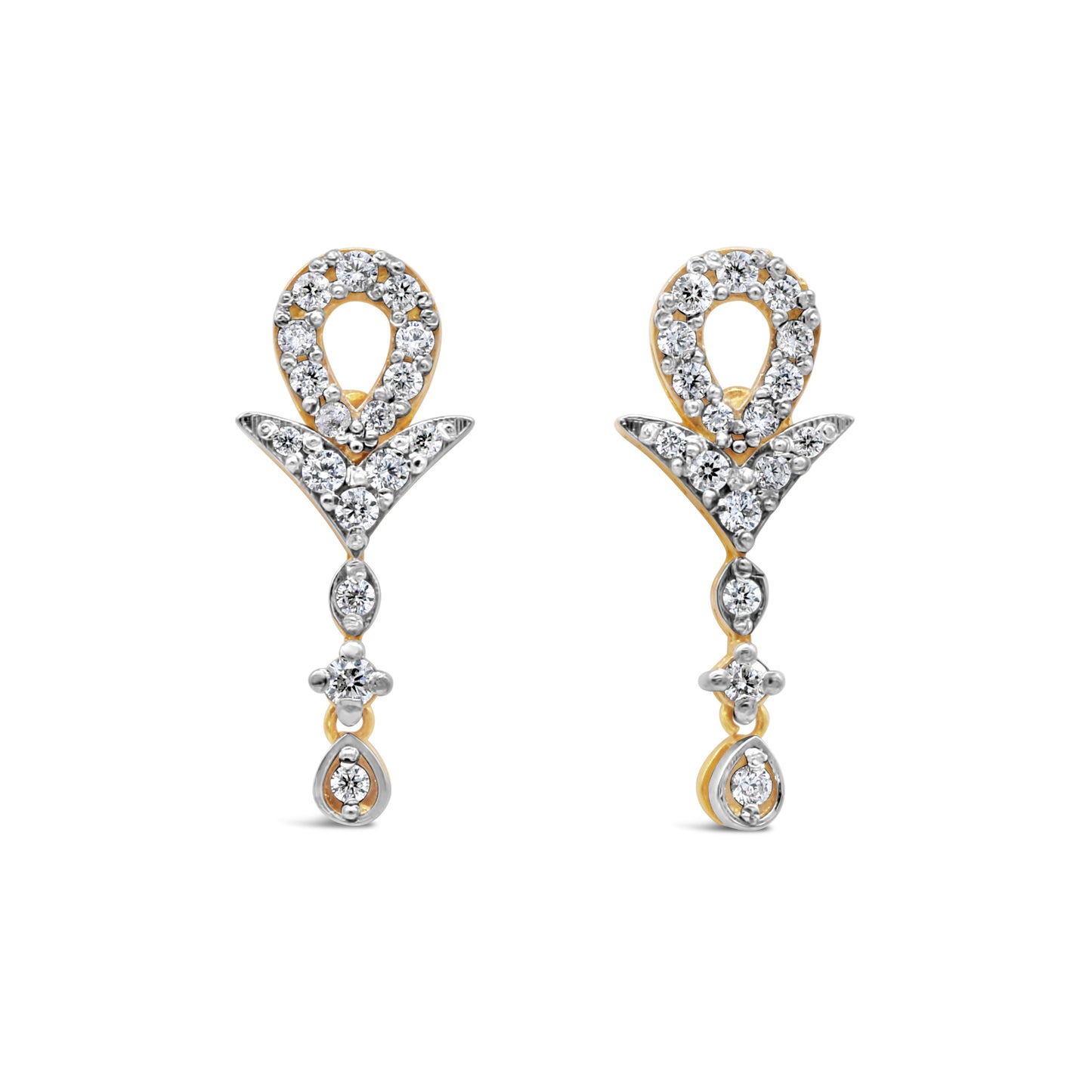 Dangly Zircon Earrings