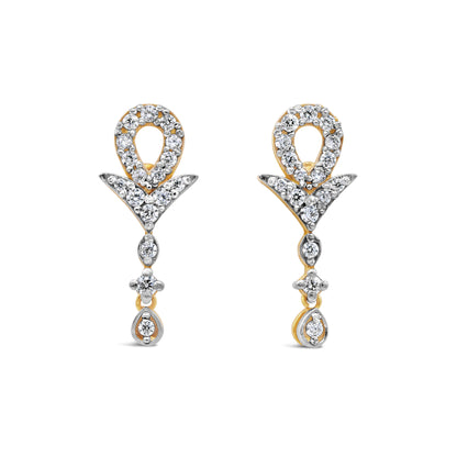 Dangly Zircon Earrings