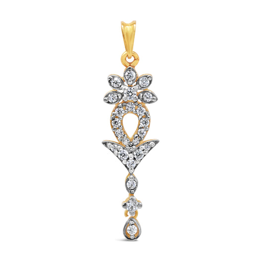 Dangly Zircon Pendant