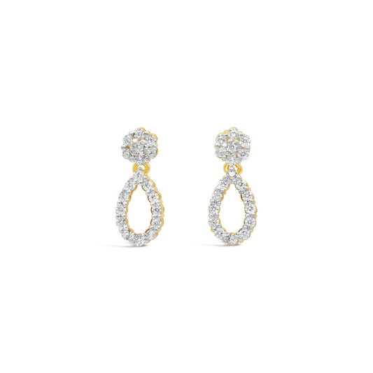 Zircon Teardrop Earrings