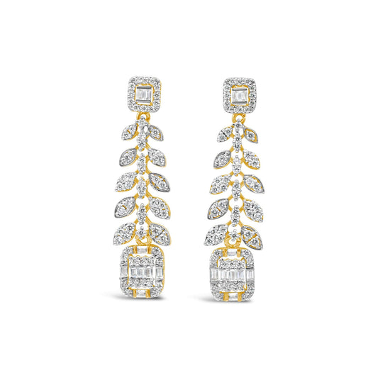 Zircon Chandelier Earrings