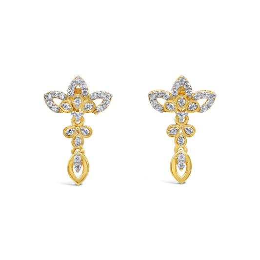 Lotus Drop Earrings