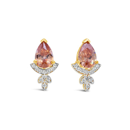 Pear Citrine Earrings