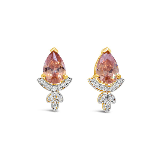 Pear Citrine Earrings