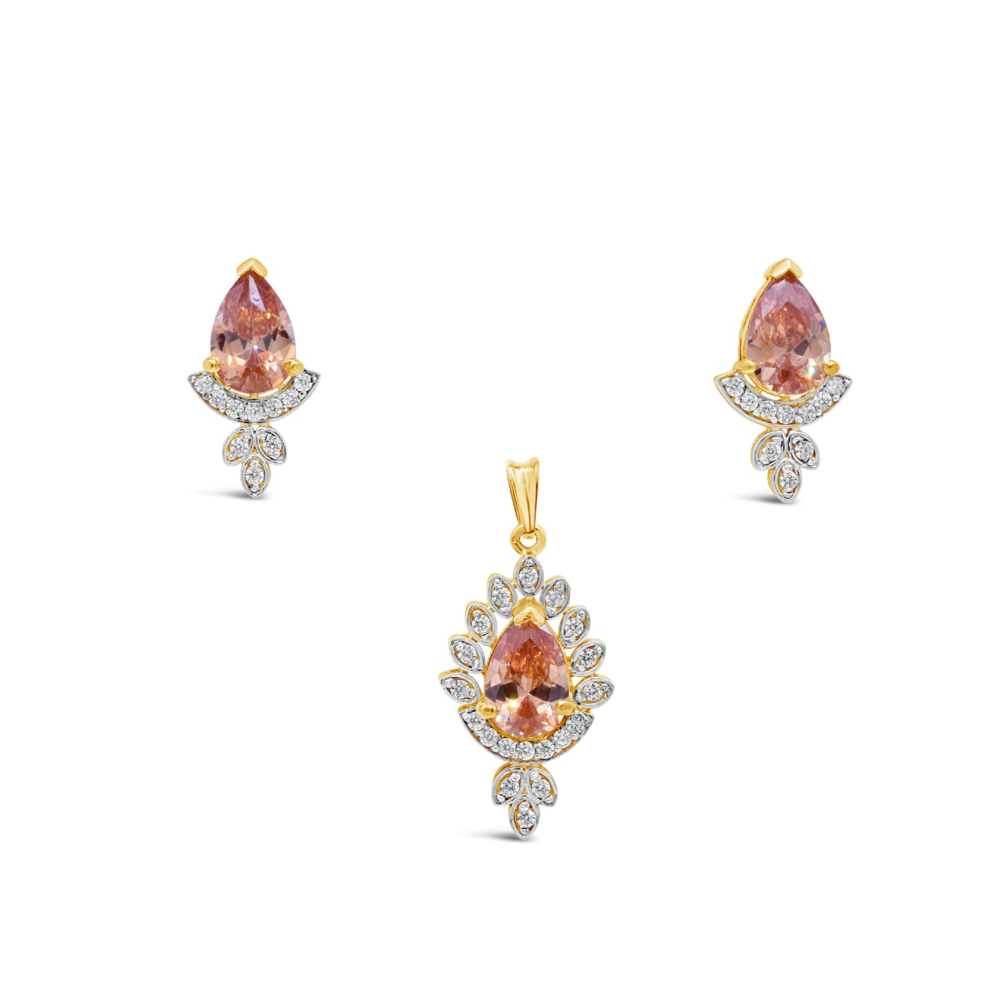 Pear Citrine Set