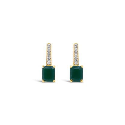 Cubic Drop Earrings