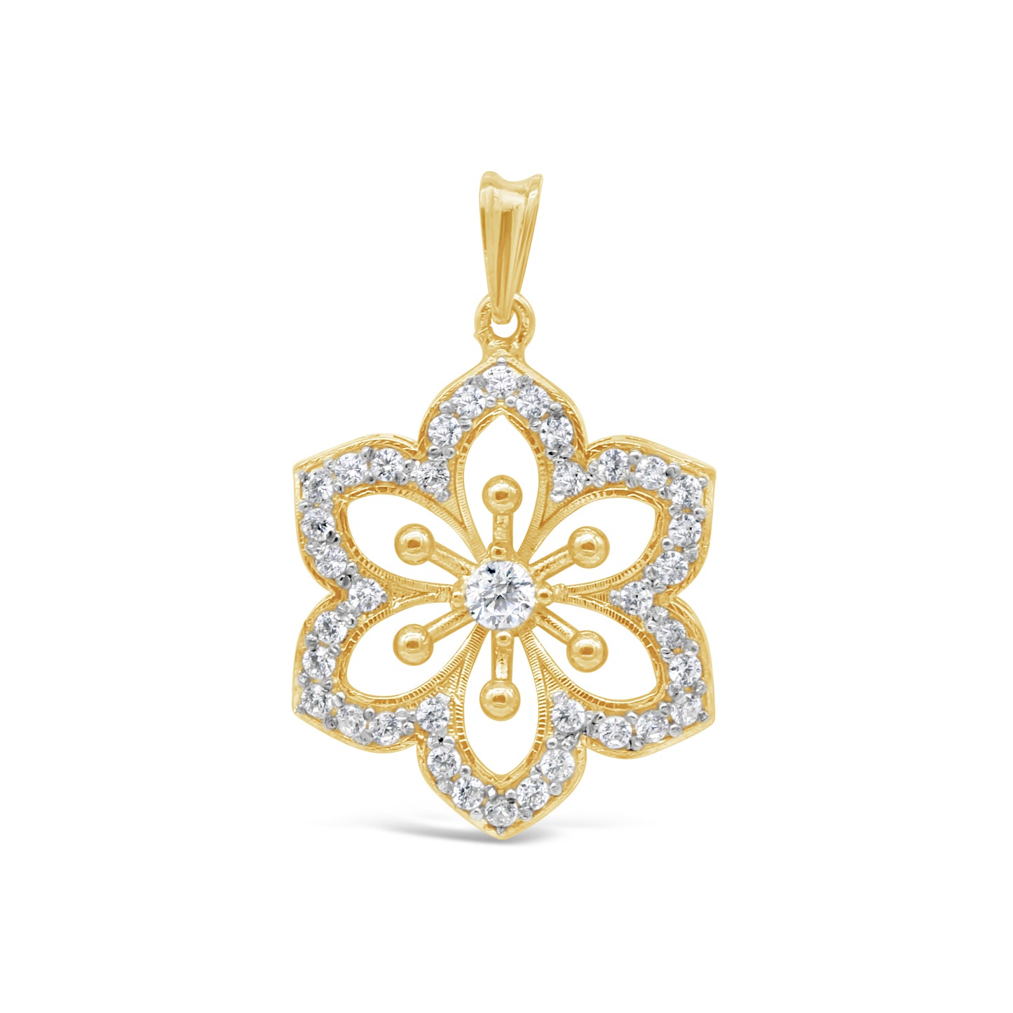 Daisy Zircon Pendant