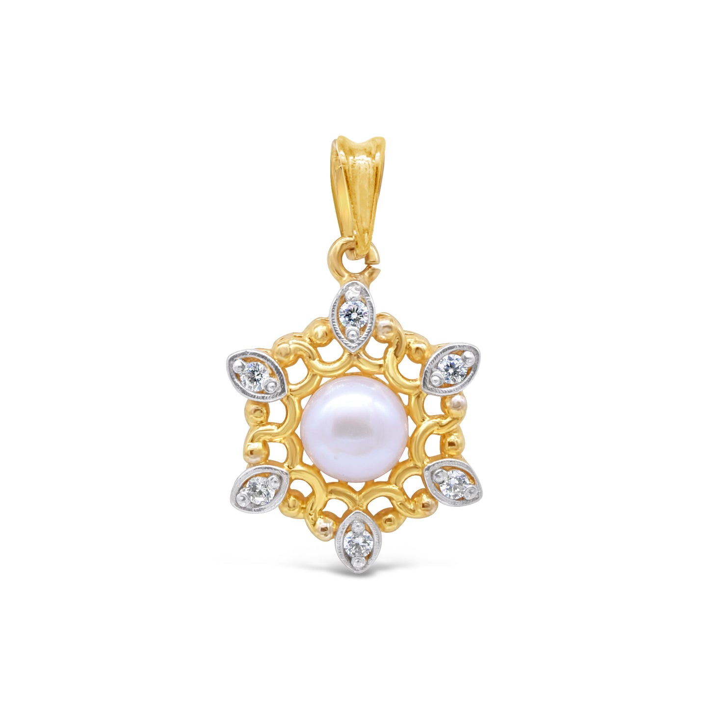 Filigree Pearl Pendant