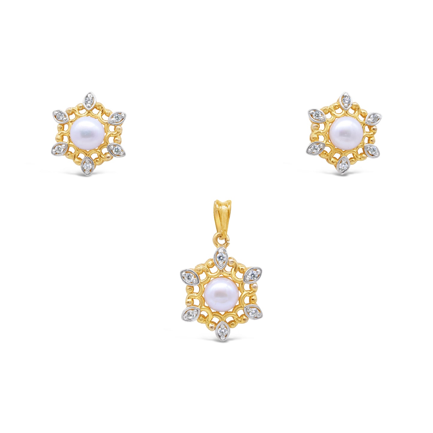 Filigree Pearl Set
