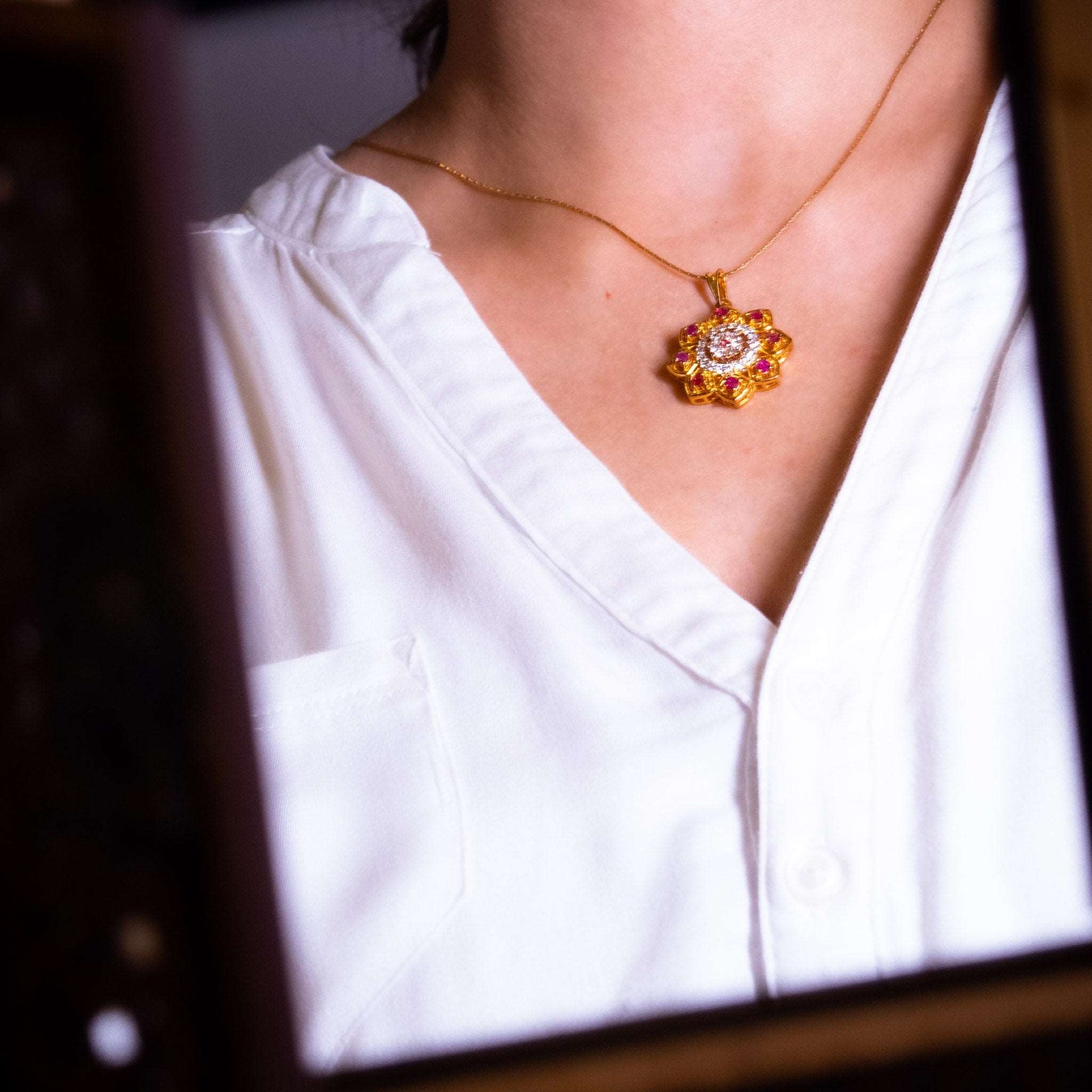 Ruby Fleur Pendant
