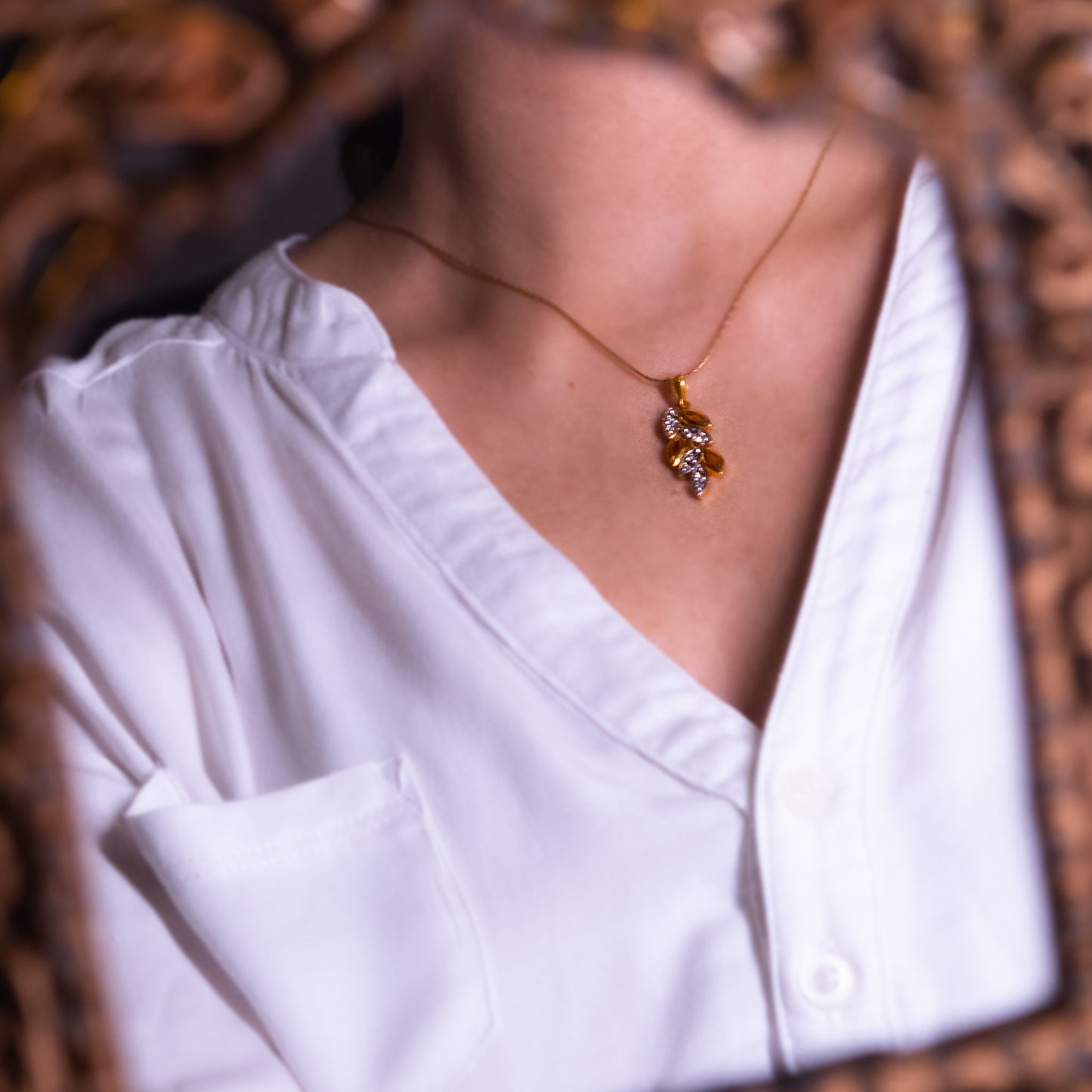 Marquise Zircon Pendant