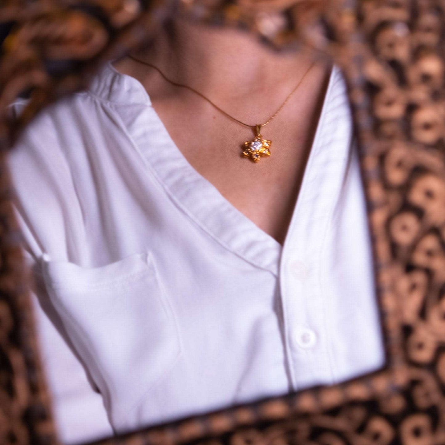 Floral Zircon Set