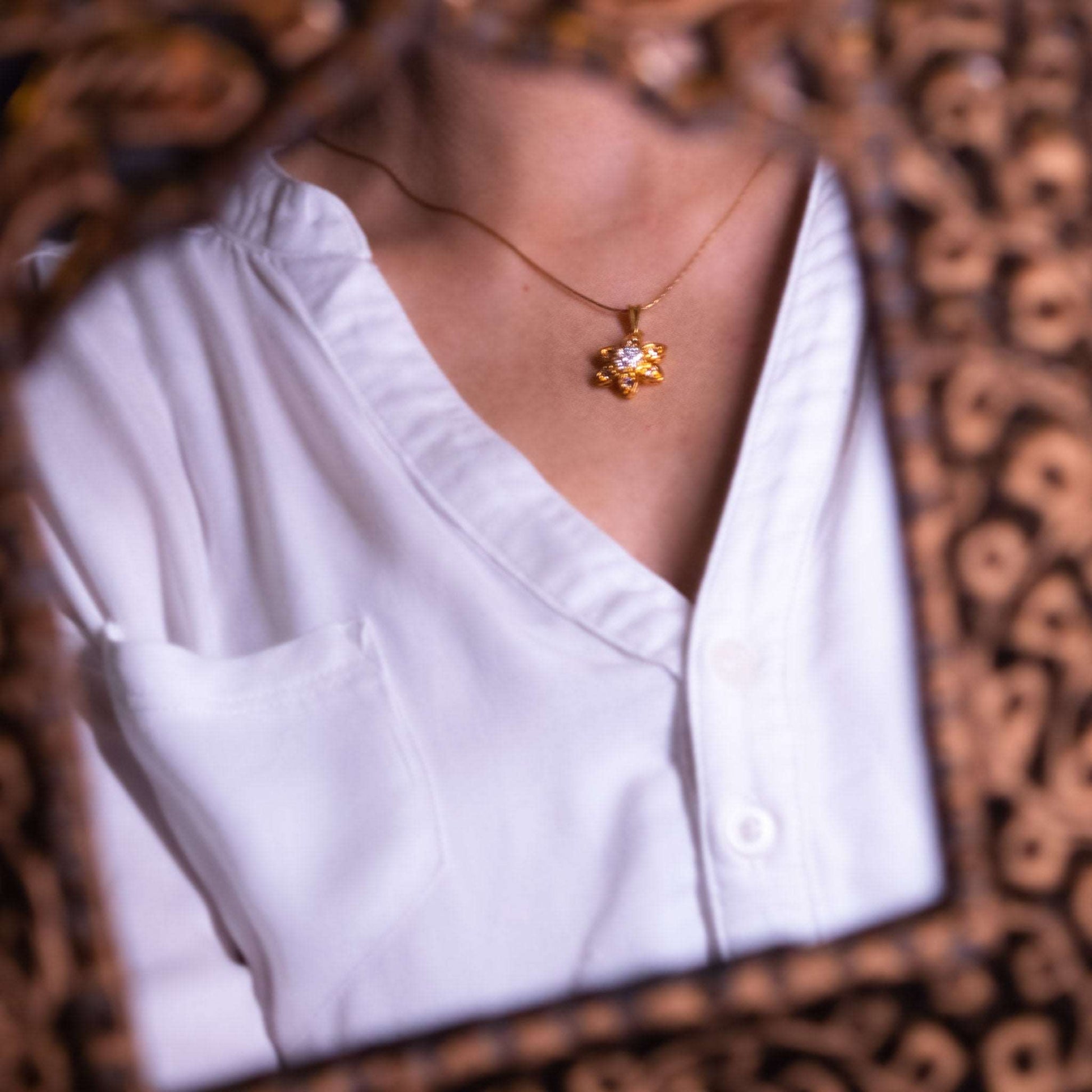 Floral Zircon Set