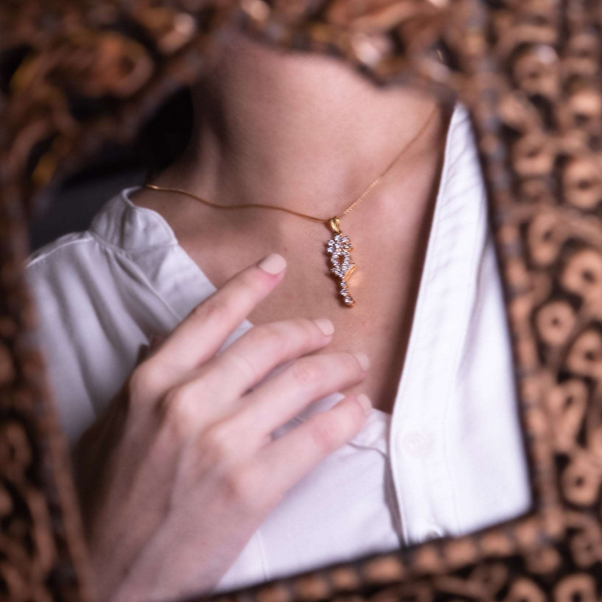 Dangly Zircon Pendant