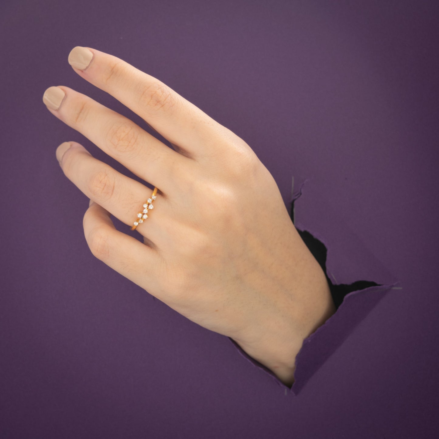 Zircon Minimalist Ring