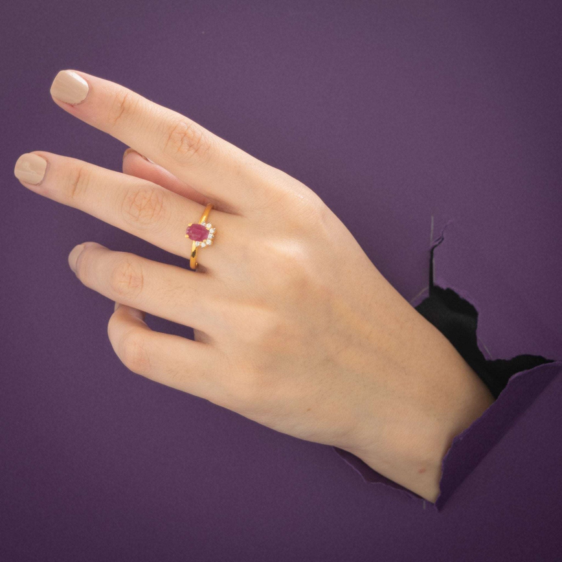 Ruby Minimalist Ring